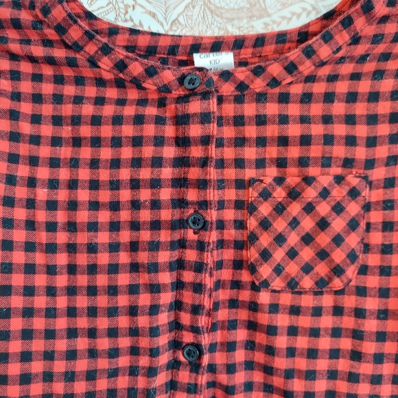 🎁 = 10/$25 - Carter's 6 / 6x red buffalo plaid dress - Picture 5 of 9